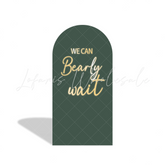 We Can Bearly Wait Oh Baby Hot Air Balloon Teddy Bear Birthday Party Arch Backdrop Wall Cloth Cover